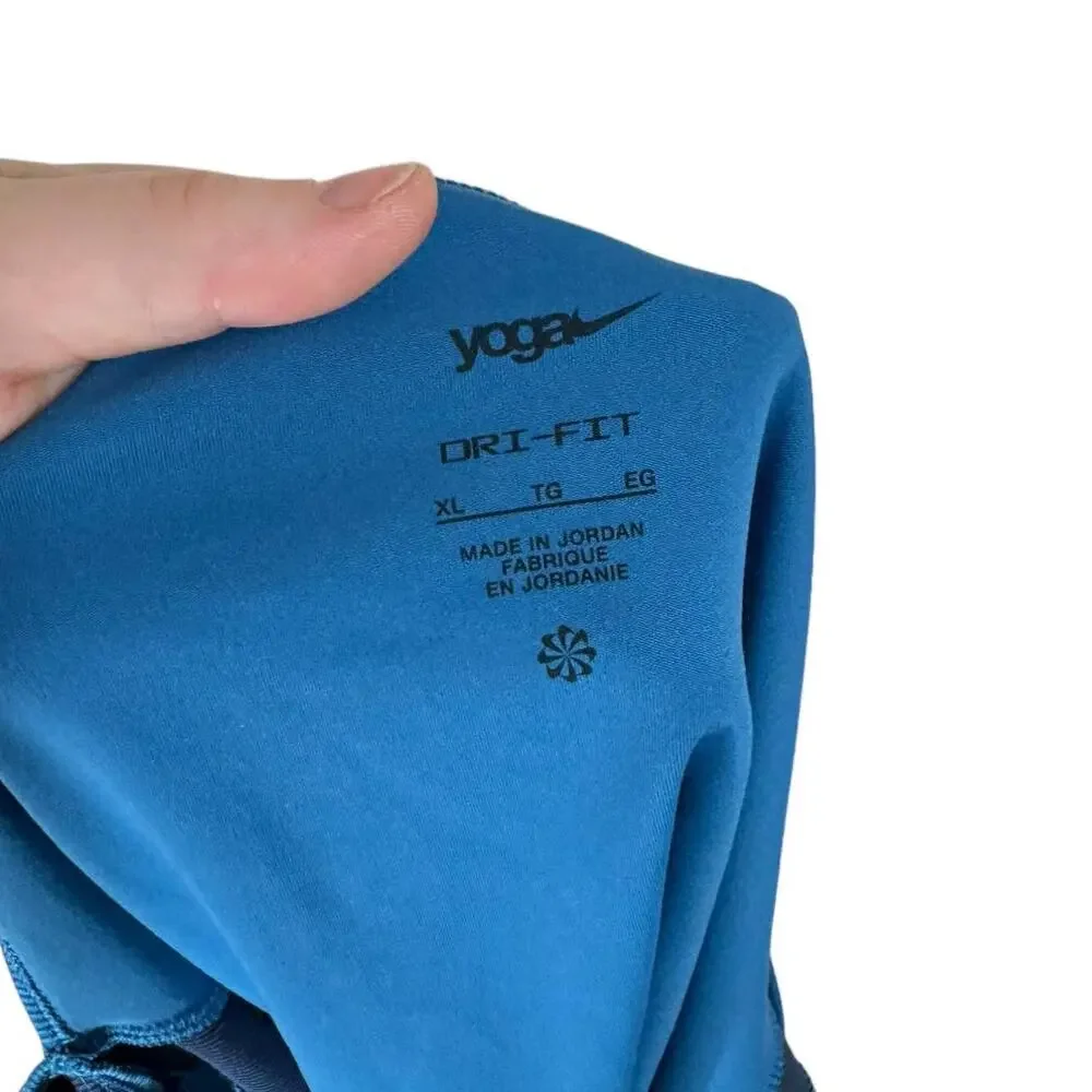 Nike‎ Yoga Dri-Fit Open Back Tank Top Blue XL - Picture 5 of 9